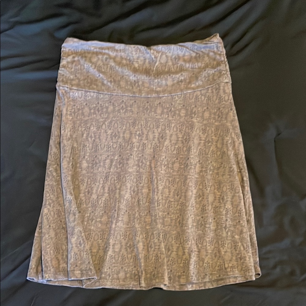 Toad&Co. Brown Print Skirt
